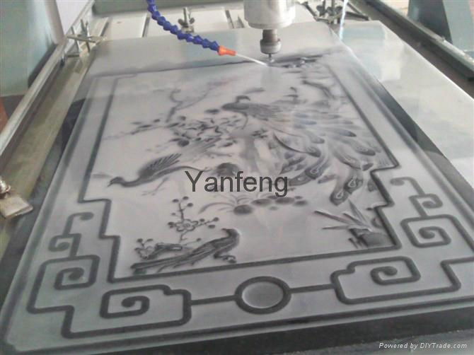 2015 hot sale 1300*1800mm cnc stone machine in engraving and embossing 3