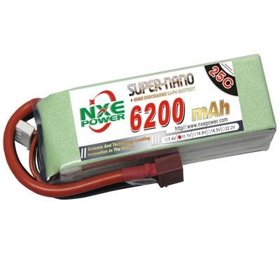 NXE6200mAh-25C-11.1V Softcase RC Helicopter Battery