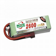 NXE2600mAh-25C-11.1V Softcase RC Helicopter Battery