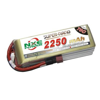 NXE2250mAh-70C-14.8V Softcase RC Helicopter Battery