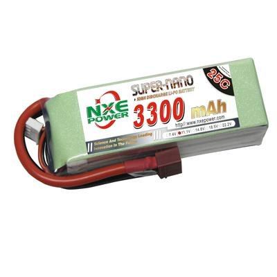 NXE3300mAh-25C-11.1V Softcase RC Helicopter Battery