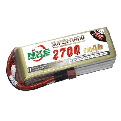 NXE2700mAh-70C-22.2V Softcase RC Helicopter Battery