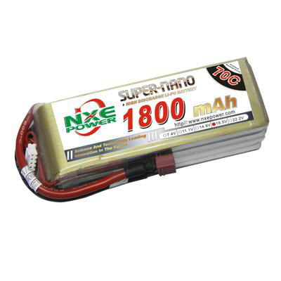 NXE1800mAh-70C-18.5V Softcase RC Helicopter Battery