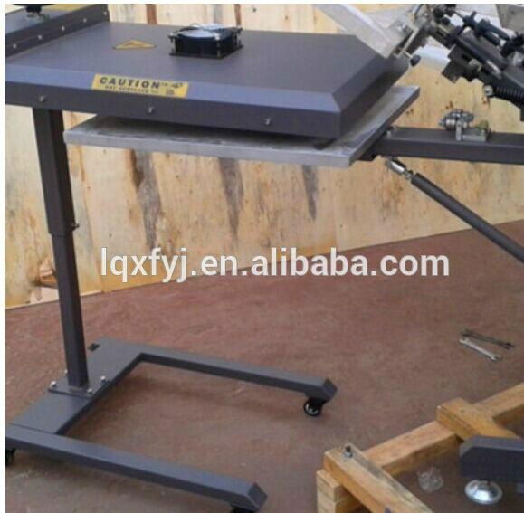 4 color 4 station manual screen printing machine for t shirt printing