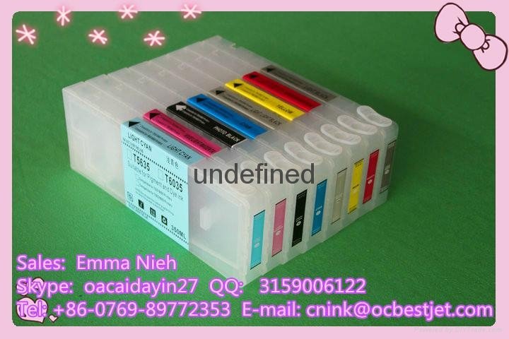 Refillable ink cartridge for  epson 7890 9890 7908 9908 5