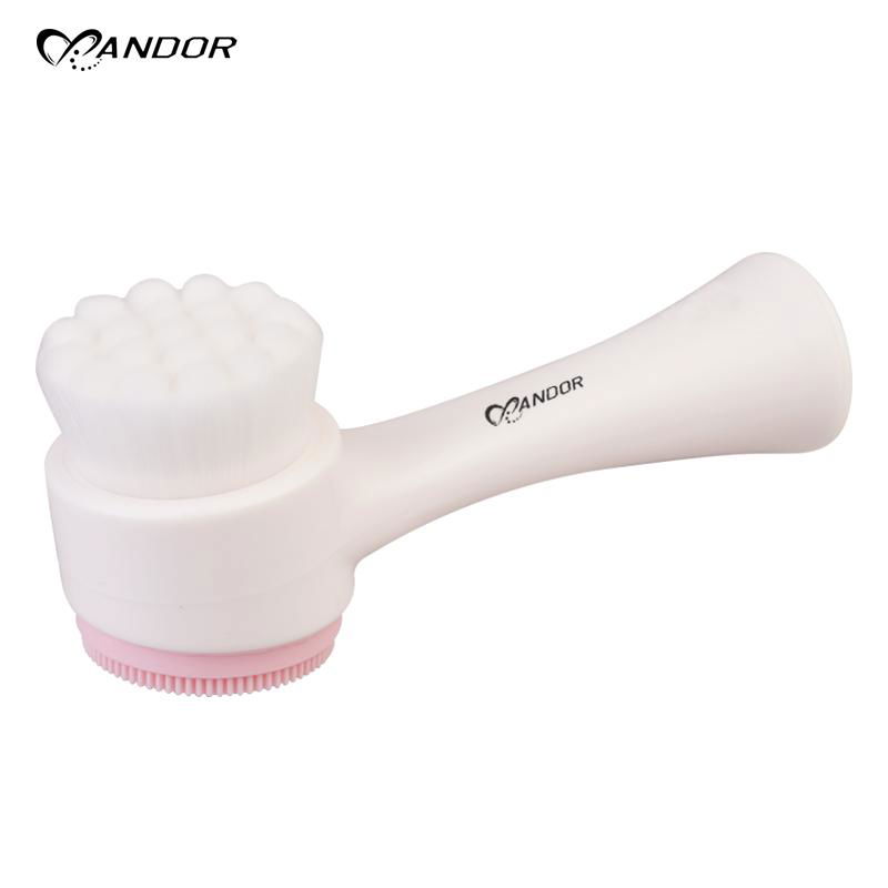 Newly Design Two-sided Stand Facial Brush for Face Skin Care Cleansing Brush 3