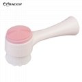 Newly Design Two-sided Stand Facial Brush for Face Skin Care Cleansing Brush 4