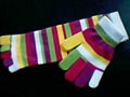 Striped Gloves And Socks