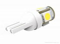 T10 LED car light bulbs W5W 5050SMD*5PCS 2