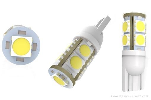 T10 LED car light bulbs W5W 5050SMD*9PCS 2