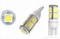 T10 LED car light bulbs W5W 5050SMD*9PCS 2
