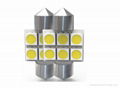 211 Car Festoon LED bulb 5050SMD*6PCS 11-18V 0.72W 3021 3