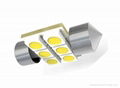 211 Car Festoon LED bulb 5050SMD*6PCS 11-18V 0.72W 3021 2