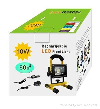 Rechargable Square Heavy Duty 10 Watt 4chips 1SMD LED Mini Auxiliary Work Light 