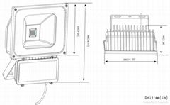 LED flood light 70W high power COB led AC circuit stage hotel home lamp