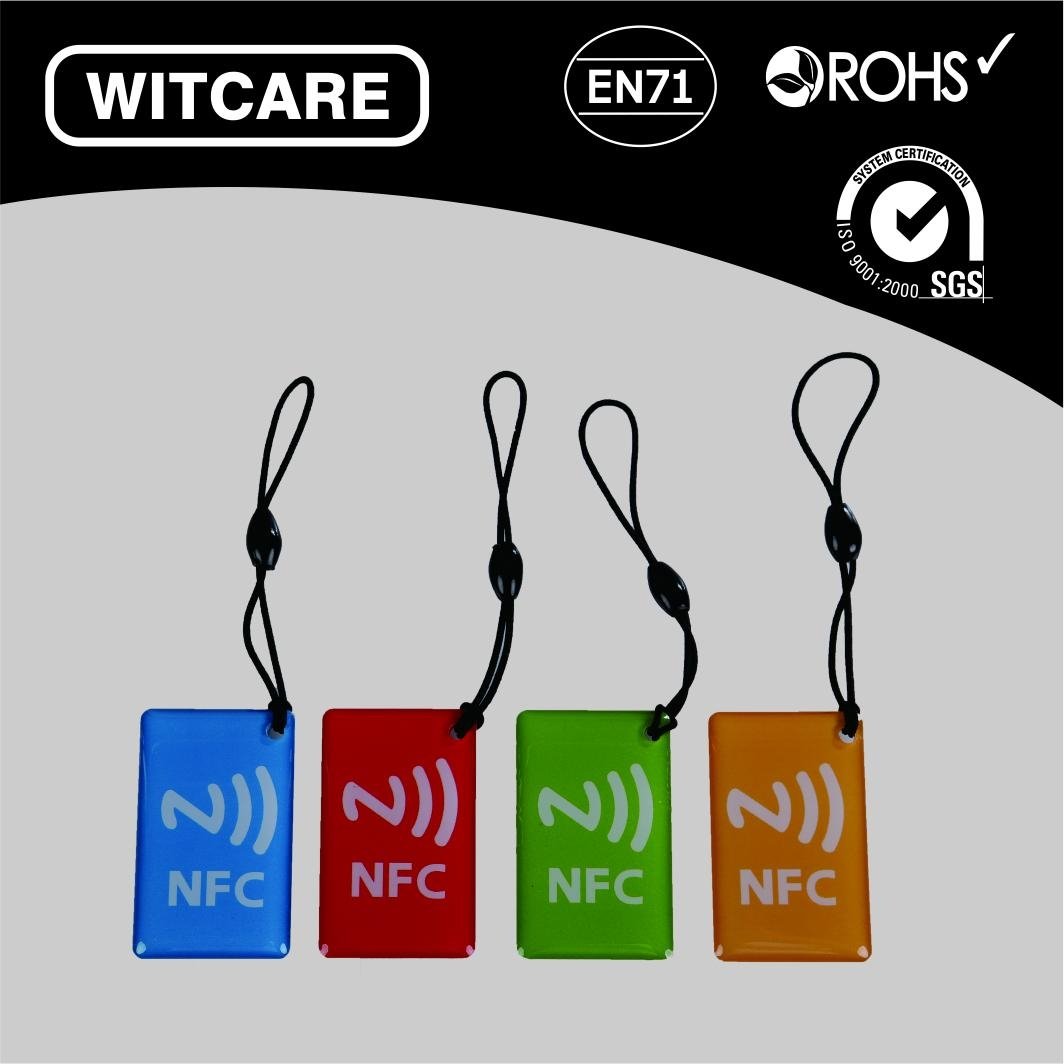 Waterproof Ntag203 NFC Smart Tags for Samsung Note3 S4 Nokia Lumia 920 Oppo HTC