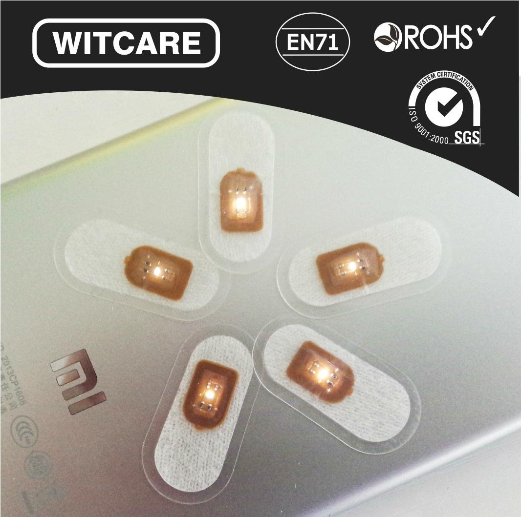 NFC Lumious Nail Stickers with LED Light Flash Affixed  3