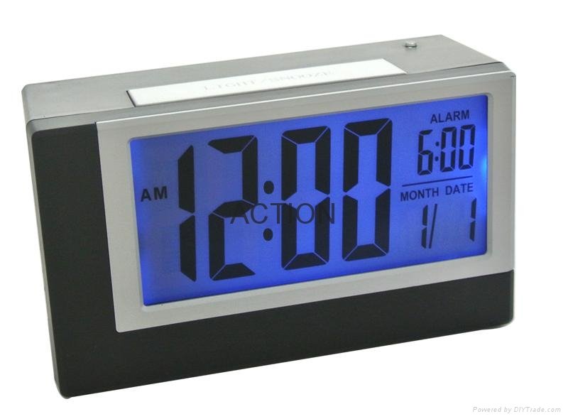 Light sensor clock