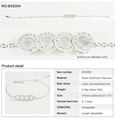 BSS004 wholesale 925 sterling silver cubic zirconia bracelet mirco pave jewelry 3