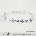 BSS002 leaves silver bracelet -925