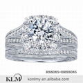 RSS085 wholesale 2015 new model fashion micro pave diamond ring jewelry China CZ 2