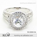 RSS136 925 sterling silver ring CZ