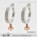 ESS127 wholesale jewelry pink gold drop