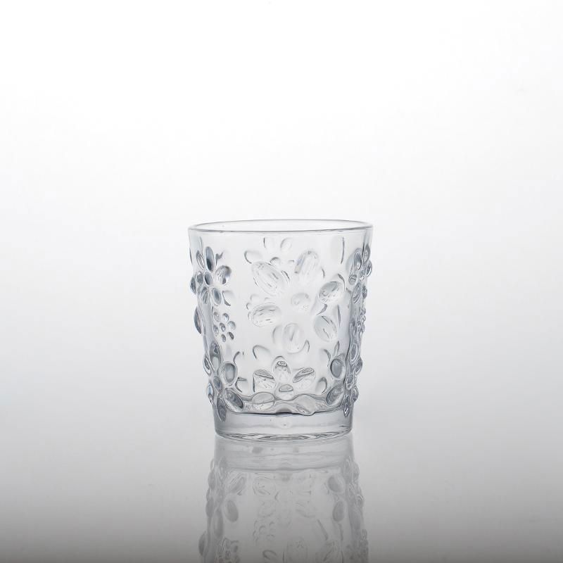 glass candle holder with pattern 2