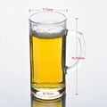 Glass cup with handle for beer 2