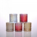 machine pressed glass candle holder wholesale 1