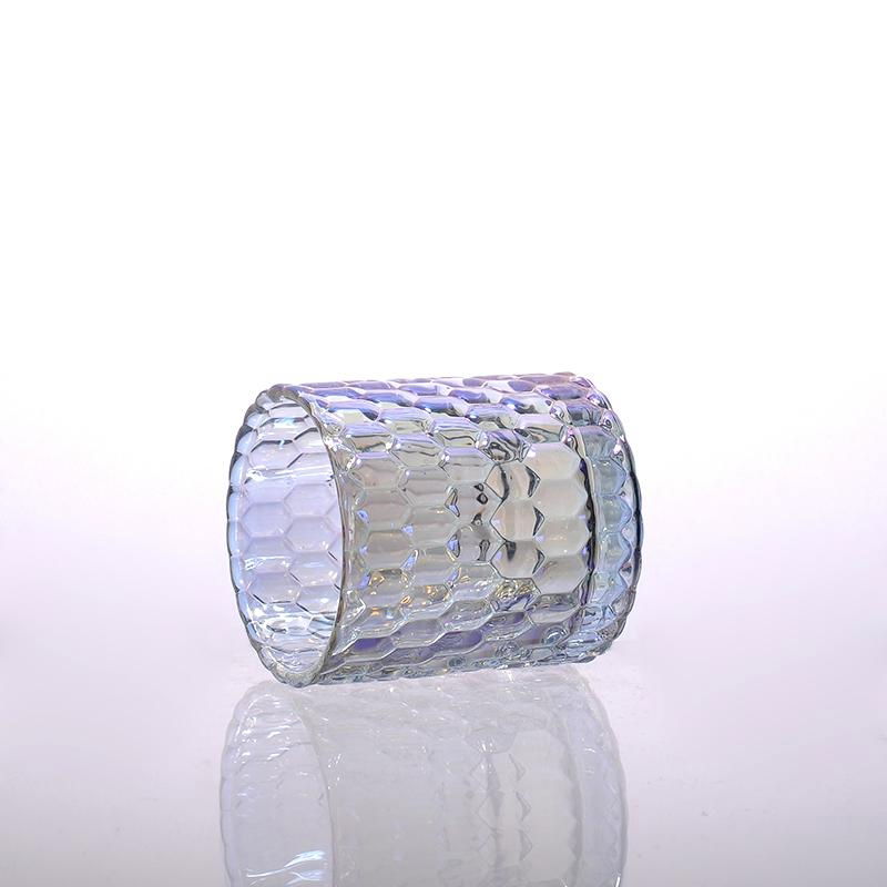 machine pressed glass candle holder wholesale 5