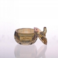 Pumpkin Shaped Ion Plating Glass Candle Holder 3