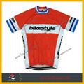 100% Polyester Sublimated Custom Logo Cycling Jersey