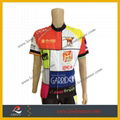 100% Polyester Custom Logo Cycling Shirt 1