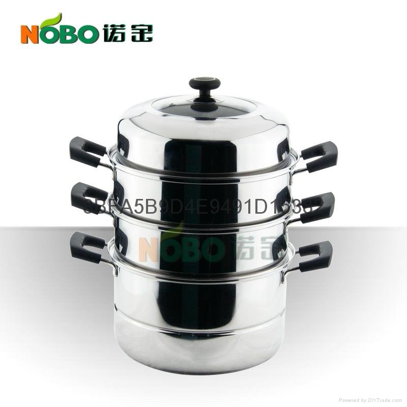 3 Layer Stainless Steel Food Steamer 2
