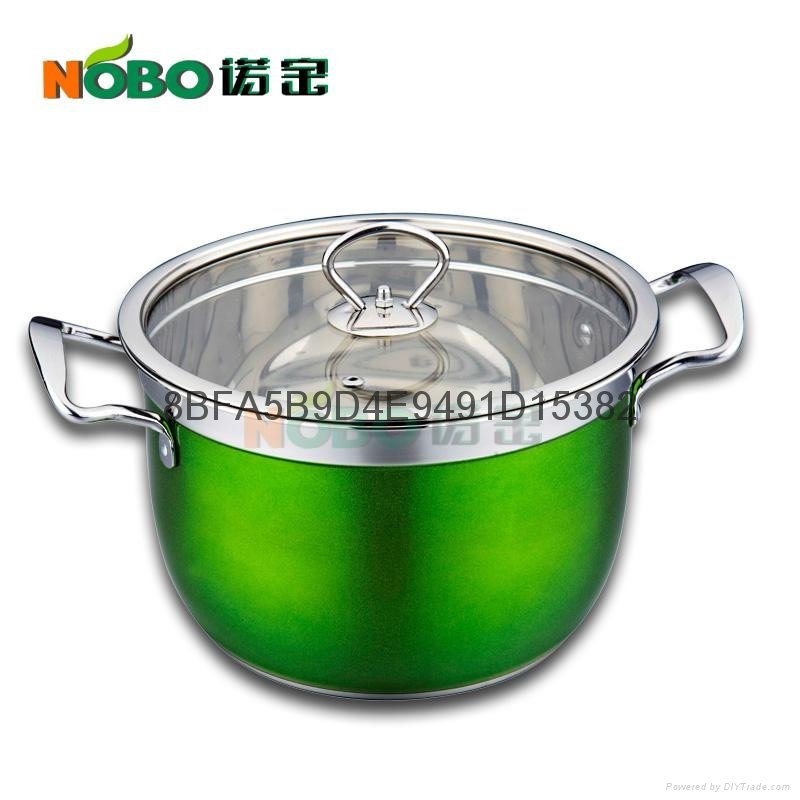 stainless steel colorful stock pot 4