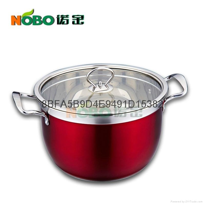 stainless steel colorful stock pot 3