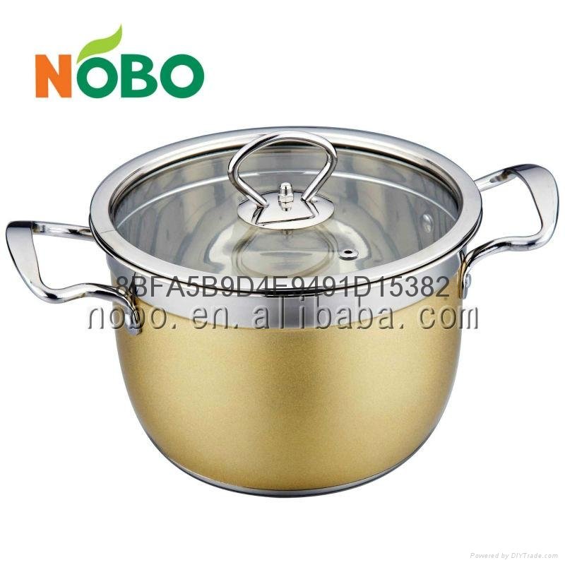 stainless steel colorful stock pot 5