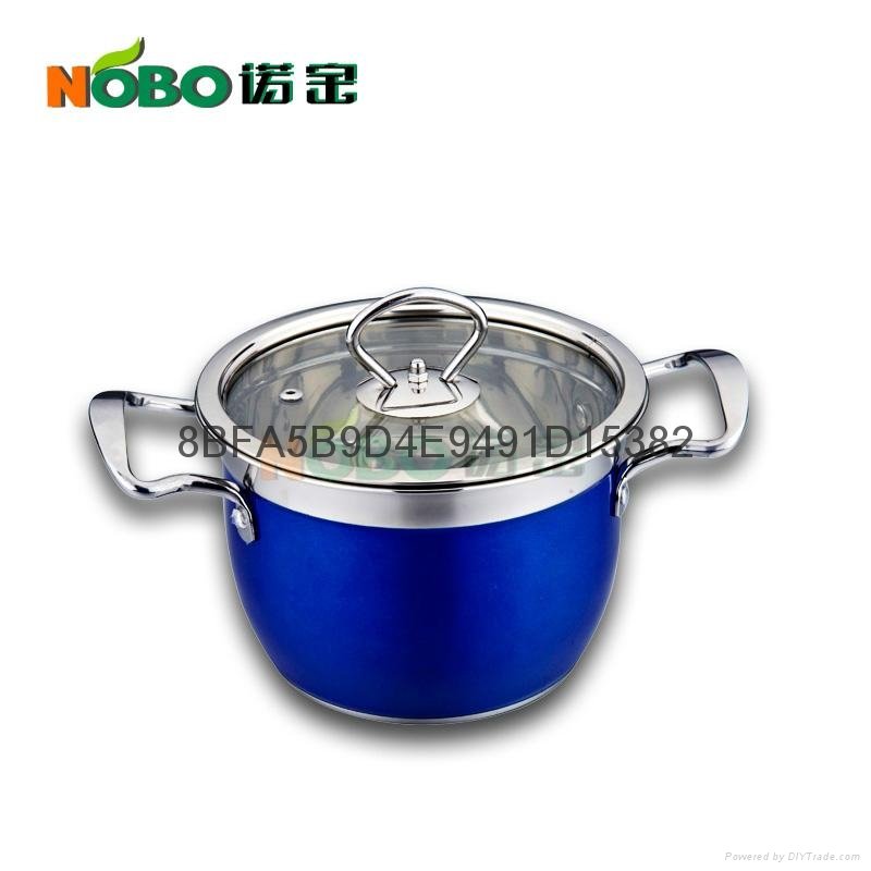 stainless steel colorful stock pot 2