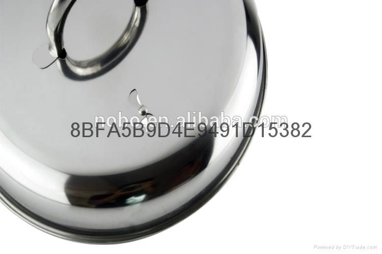 Nice design Stainless steel Pasta Pot with strainer 4