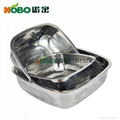 stainless steel square rice sieve/fruit container/vegetalbe sieve