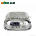 stainless steel square rice sieve/fruit container/vegetalbe sieve 4