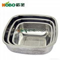 stainless steel square rice sieve/fruit container/vegetalbe sieve 2