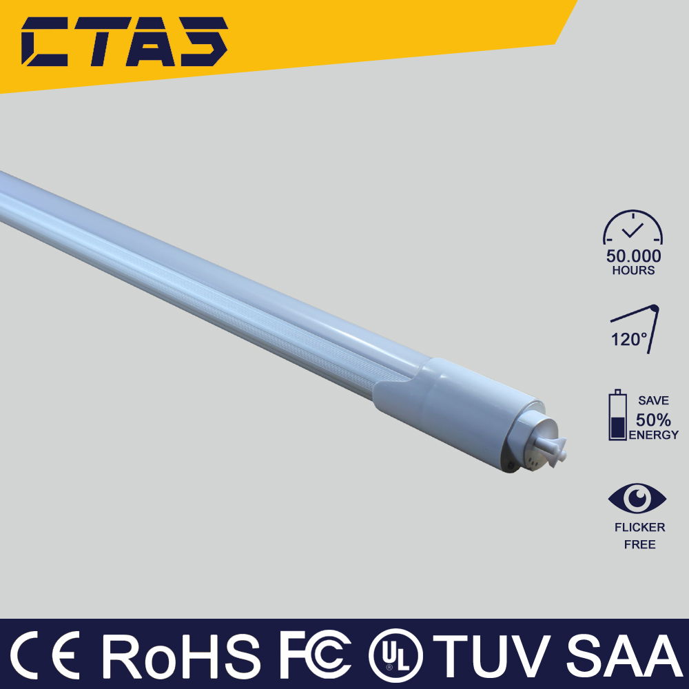 18w radar sensor t8 led tube 1750lm 120cm CE ROHS 2