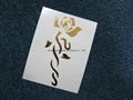 Elegant Rose Temporary Metallic Body Art Tattoo Sticker 3