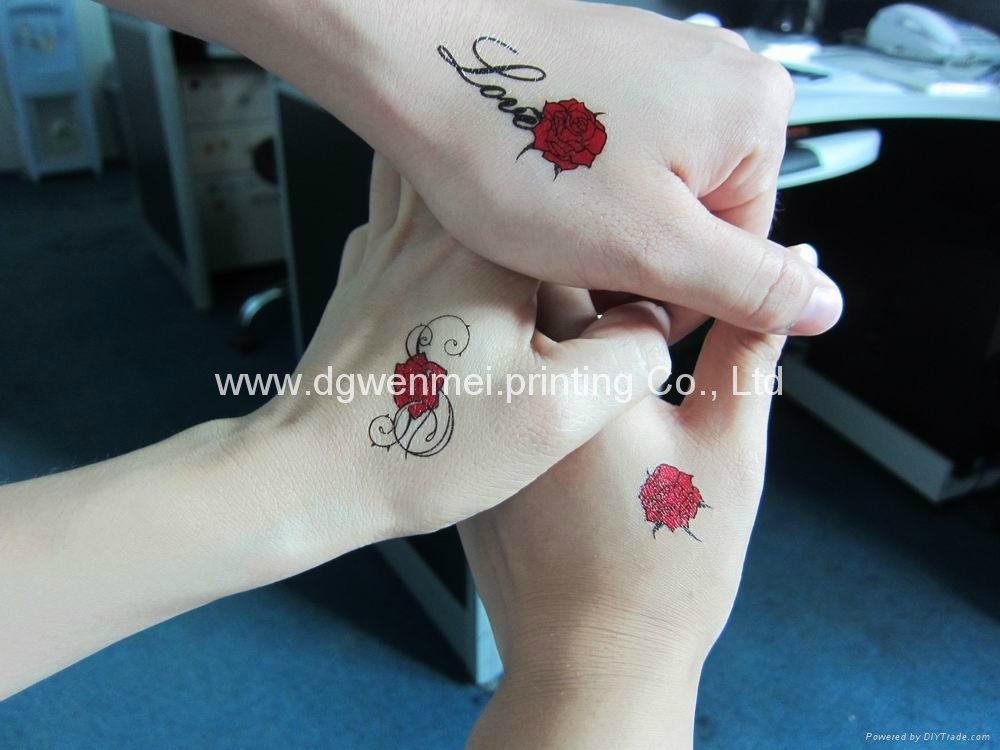 Hot-sales Rose Temporary BOdy Tattoo Sticker For Lady 3
