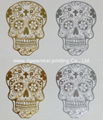 Fashion Skull Temporary Metallic Body