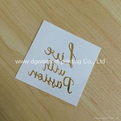 Customized Little Flower Temporary Metallic Gold Tatoo  