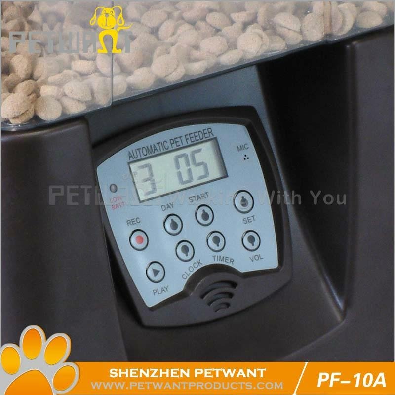 large pet feeder with LCD timer displayer 5