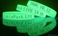 cheap unique QR Code silicone glow in the dark silicone bracelet glowing silicon 1